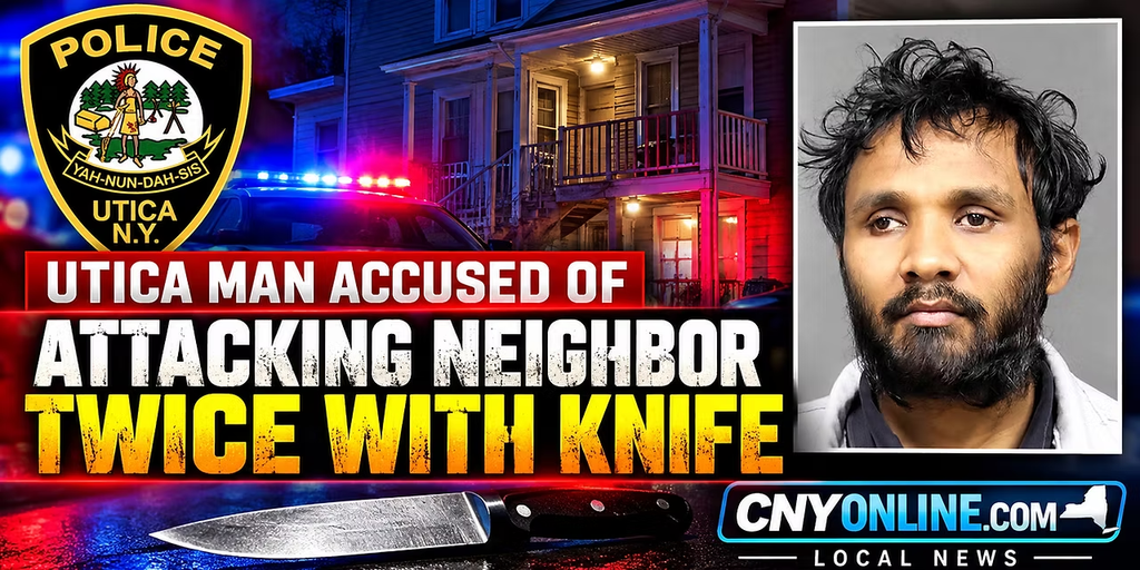Utica Man Accused of Attacking Neighbor